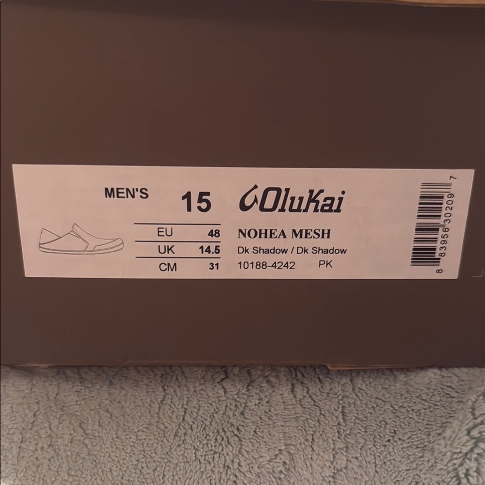 Olukai Nohea Mesh Men's Shoes - Dark Shadow